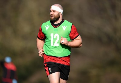 080321 - Wales Rugby Training - WillGriff John during training