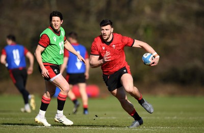 080321 - Wales Rugby Training - Johnny Williams during training