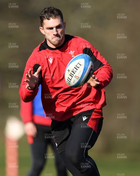 080321 - Wales Rugby Training - George North during training
