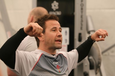 08.05.08 Sport... New Wales Conditioning Coach Craig White working with the Wales team in Wexford.  