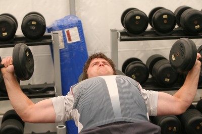 08.05.08 Sport... Andy Williams during Wales team training in Wexford.  