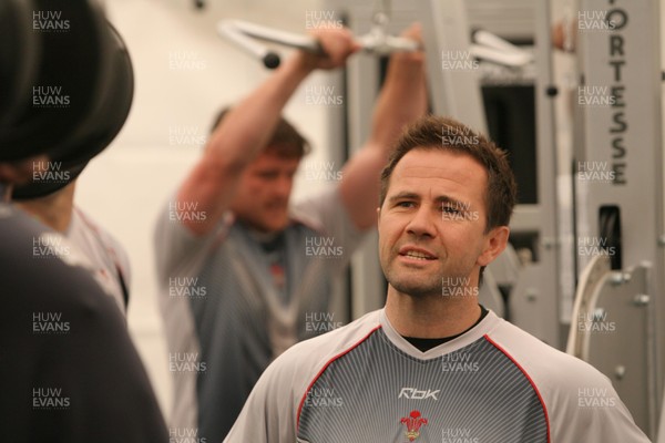 08.05.08 Sport... New Wales Conditioning Coach Craig White working with the Wales team in Wexford.  