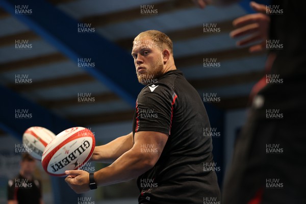 080723 - Wales Rugby World Cup Training camp in Fiesch, Switzerland - Corey Domachowski during training