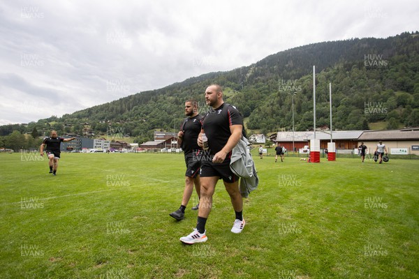 080723 - Wales Rugby World Cup Training camp in Fiesch, Switzerland - Dillon Lewis during training