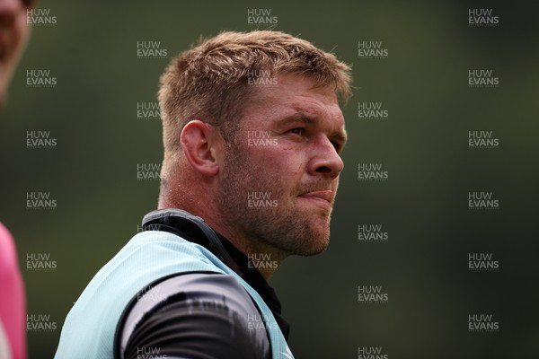 080723 - Wales Rugby World Cup Training camp in Fiesch, Switzerland - Dan Lydiate during training