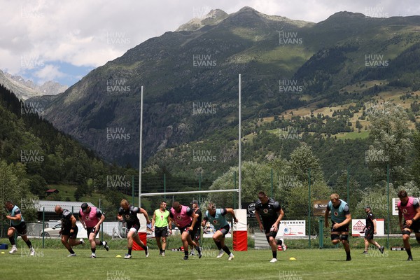 080723 - Wales Rugby World Cup Training camp in Fiesch, Switzerland - 