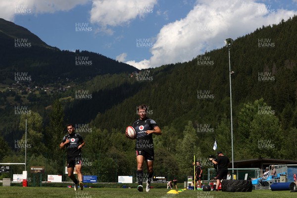 080723 - Wales Rugby World Cup Training camp in Fiesch, Switzerland - Tom Rogers during training