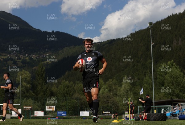 080723 - Wales Rugby World Cup Training camp in Fiesch, Switzerland - Tom Rogers during training