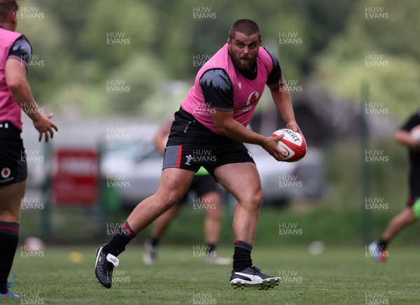 080723 - Wales Rugby World Cup Training camp in Fiesch, Switzerland - Nicky Smith during training