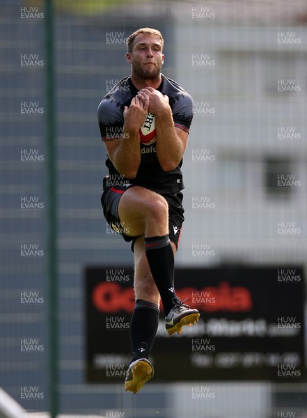 080723 - Wales Rugby World Cup Training camp in Fiesch, Switzerland - Max Llewellyn during training