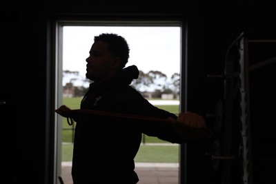 080724 - Wales Rugby Training in the week ahead of their second test against Australia in Melbourne - Ben Thomas during training