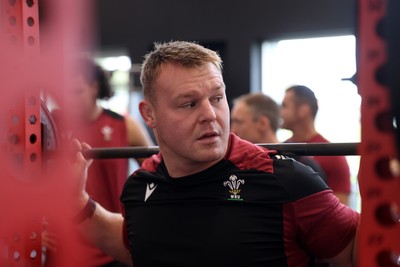 080724 - Wales Rugby Training in the week ahead of their second test against Australia in Melbourne - Dewi Lake during training