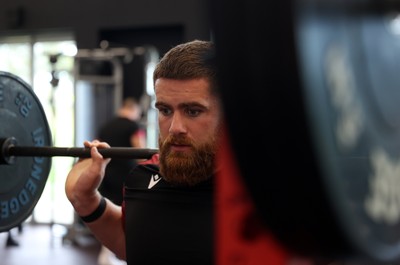 080724 - Wales Rugby Training in the week ahead of their second test against Australia in Melbourne - Kemsley Mathias during training