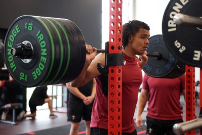 080724 - Wales Rugby Training in the week ahead of their second test against Australia in Melbourne - Mackenzie Martin during training