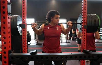 080724 - Wales Rugby Training in the week ahead of their second test against Australia in Melbourne - Mackenzie Martin during training