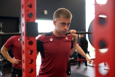 080724 - Wales Rugby Training in the week ahead of their second test against Australia in Melbourne - Cameron Winnett during training