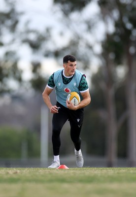 080724 - Wales Rugby Training in the week ahead of their second test against Australia in Melbourne - Ellis Bevan during training