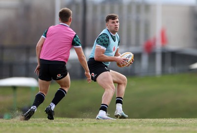 080724 - Wales Rugby Training in the week ahead of their second test against Australia in Melbourne - Mason Grady during training