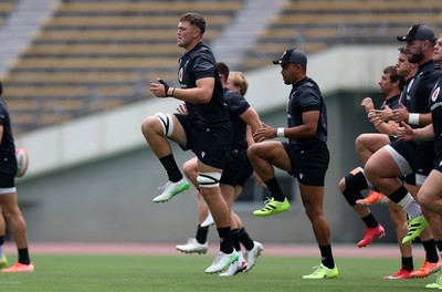 080725 - Wales Rugby Training in the final week of their tour to Japan - Freddie Thomas during training
