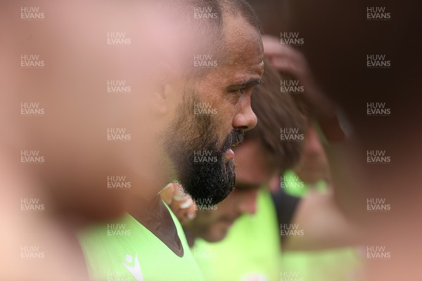 080725 - Wales Rugby Training in the final week of their tour to Japan - Josh Macleod during training