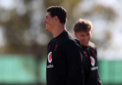 080726 - Wales Rugby train in Argentina for their second game of the Nations Championship - Louis Rees-Zammit during training
