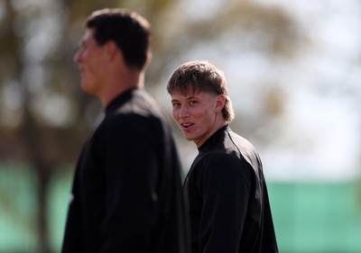 080726 - Wales Rugby train in Argentina for their second game of the Nations Championship - Ellis Mee during training