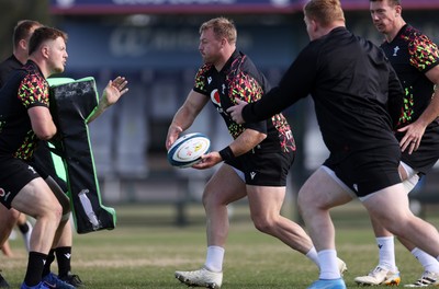 080726 - Wales Rugby train in Argentina for their second game of the Nations Championship - Dewi Lake during training