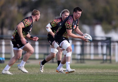 080726 - Wales Rugby train in Argentina for their second game of the Nations Championship - Adam Beard during training