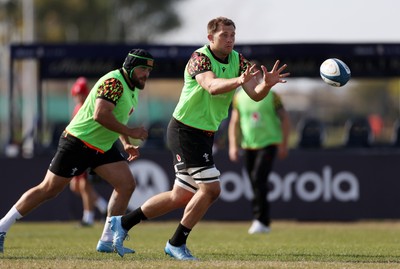 080726 - Wales Rugby train in Argentina for their second game of the Nations Championship - Ben Carter during training