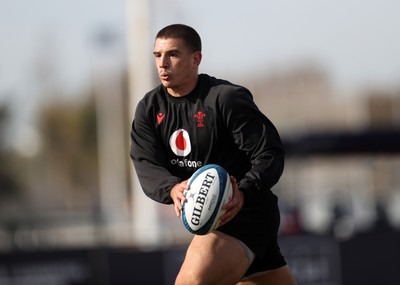 080726 - Wales Rugby train in Argentina for their second game of the Nations Championship - Joe Hawkins during training