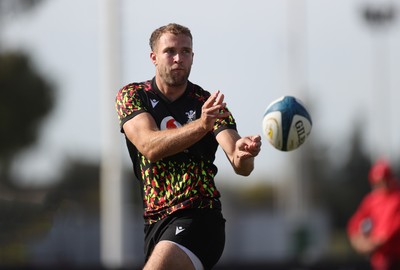 080726 - Wales Rugby train in Argentina for their second game of the Nations Championship - Max Llewellyn during training