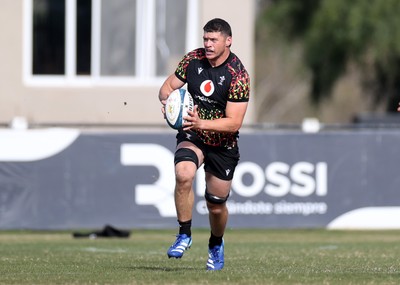 080726 - Wales Rugby train in Argentina for their second game of the Nations Championship - James Botham during training