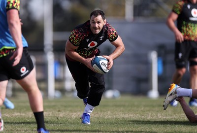 080726 - Wales Rugby train in Argentina for their second game of the Nations Championship - Tomos Williams during training