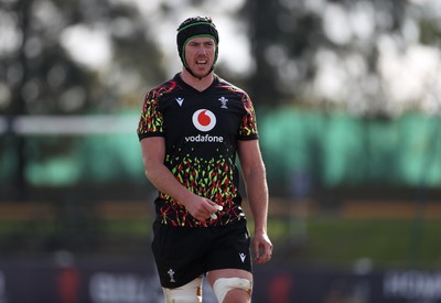 080726 - Wales Rugby train in Argentina for their second game of the Nations Championship - Adam Beard during training