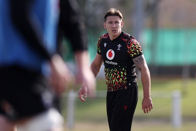 080726 - Wales Rugby train in Argentina for their second game of the Nations Championship - Josh Adams during training