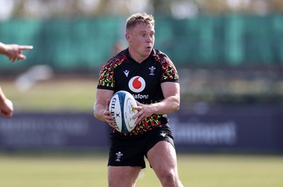 080726 - Wales Rugby train in Argentina for their second game of the Nations Championship - Sam Costelow during training