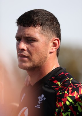 080726 - Wales Rugby train in Argentina for their second game of the Nations Championship - James Botham during training