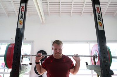 080726 - Wales Rugby train in Argentina for their second game of the Nations Championship - Dewi Lake during training