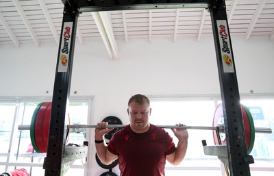 080726 - Wales Rugby train in Argentina for their second game of the Nations Championship - Dewi Lake during training