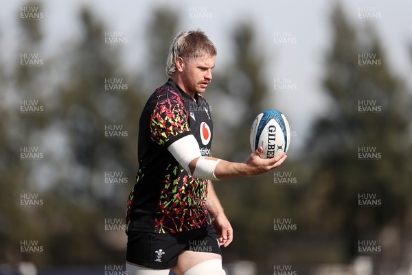 080726 - Wales Rugby train in Argentina for their second game of the Nations Championship - Aaron Wainwright during training