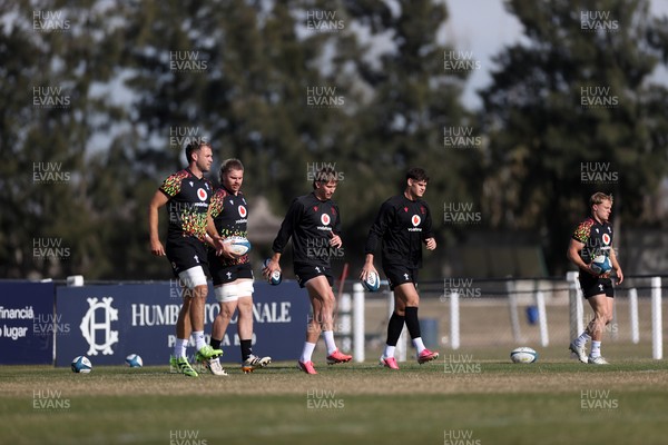 080726 - Wales Rugby train in Argentina for their second game of the Nations Championship - Ellis Mee during training