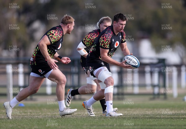 080726 - Wales Rugby train in Argentina for their second game of the Nations Championship - Adam Beard during training