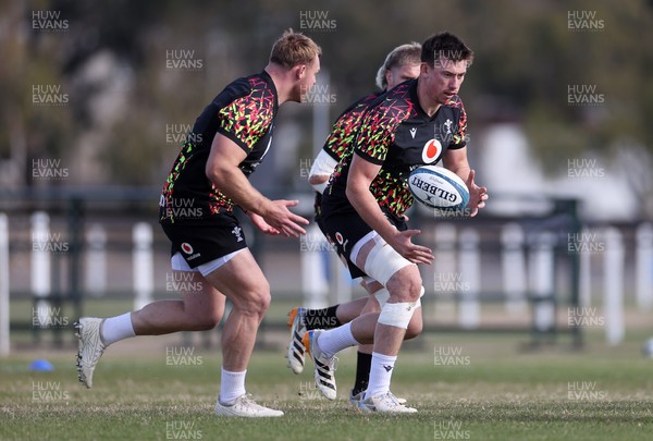 080726 - Wales Rugby train in Argentina for their second game of the Nations Championship - Adam Beard during training