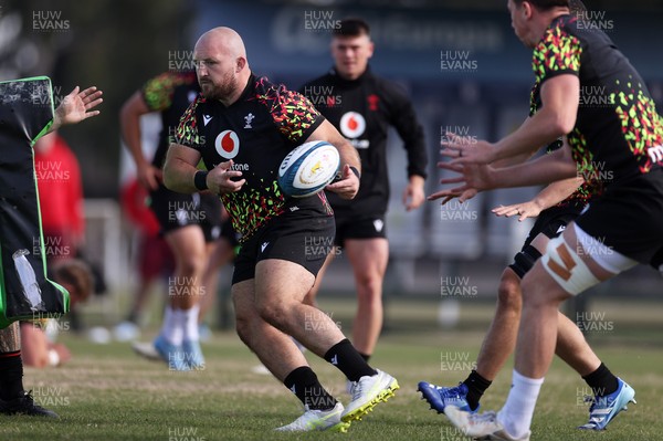 080726 - Wales Rugby train in Argentina for their second game of the Nations Championship - Dillon Lewis during training