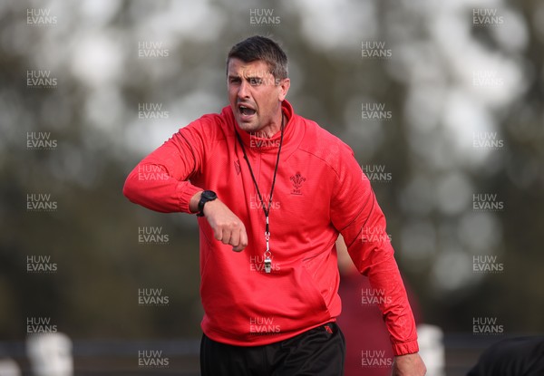 080726 - Wales Rugby train in Argentina for their second game of the Nations Championship - Peter Murchie, Defence Coach during training