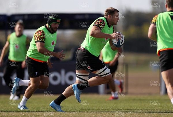 080726 - Wales Rugby train in Argentina for their second game of the Nations Championship - Ben Carter during training