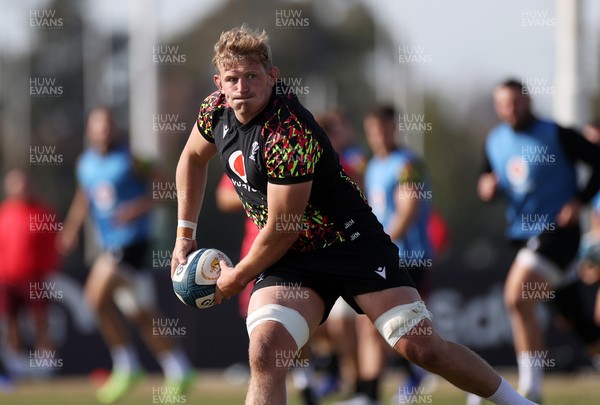 080726 - Wales Rugby train in Argentina for their second game of the Nations Championship - Jac Morgan during training