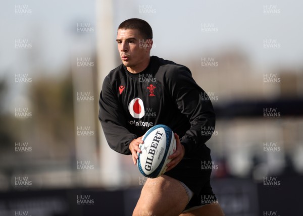 080726 - Wales Rugby train in Argentina for their second game of the Nations Championship - Joe Hawkins during training
