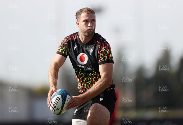 080726 - Wales Rugby train in Argentina for their second game of the Nations Championship - Max Llewellyn during training