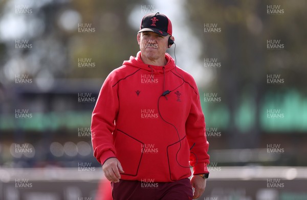 080726 - Wales Rugby train in Argentina for their second game of the Nations Championship - Paul James, Scrum Coach during training